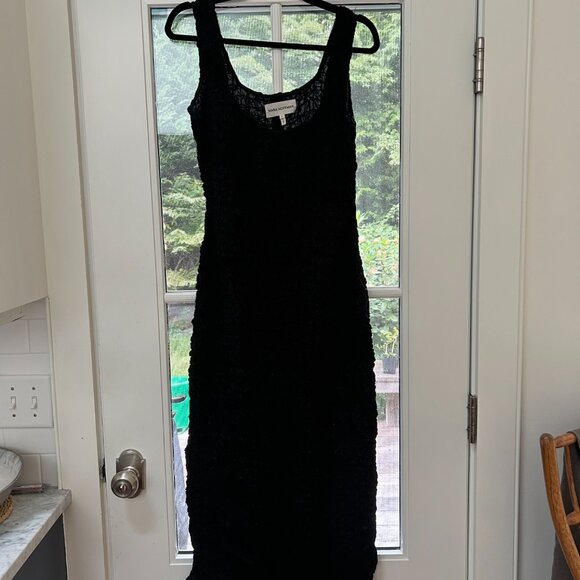 Mara Hoffman Sloan Dress Black Medium - Picture 3 of 5